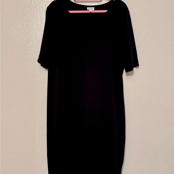 LuLaRoe Classic Black Midi Dress - Picture 1 of 3